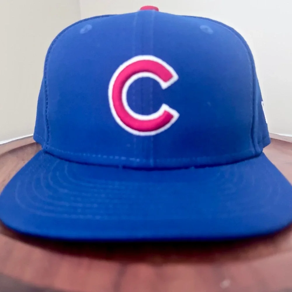 New Era Chicago Cubs Hat Kids 6 3/4 59FIFTY Fitted Blue Baseball Cap MLB